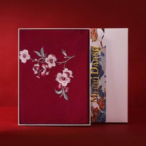 Embroidery Cashmere Luxury Scarf for Women - Ideal Gift 200x35 cm