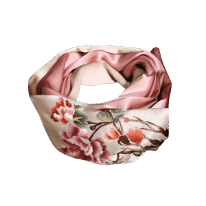 Handcrafted Suzhou Embroidery 100% Mulberry Silk Scarf 155x35 cm