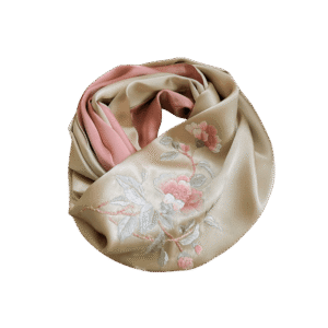 Handcrafted Suzhou Embroidery 100% Mulberry Silk Scarf  155x35cm