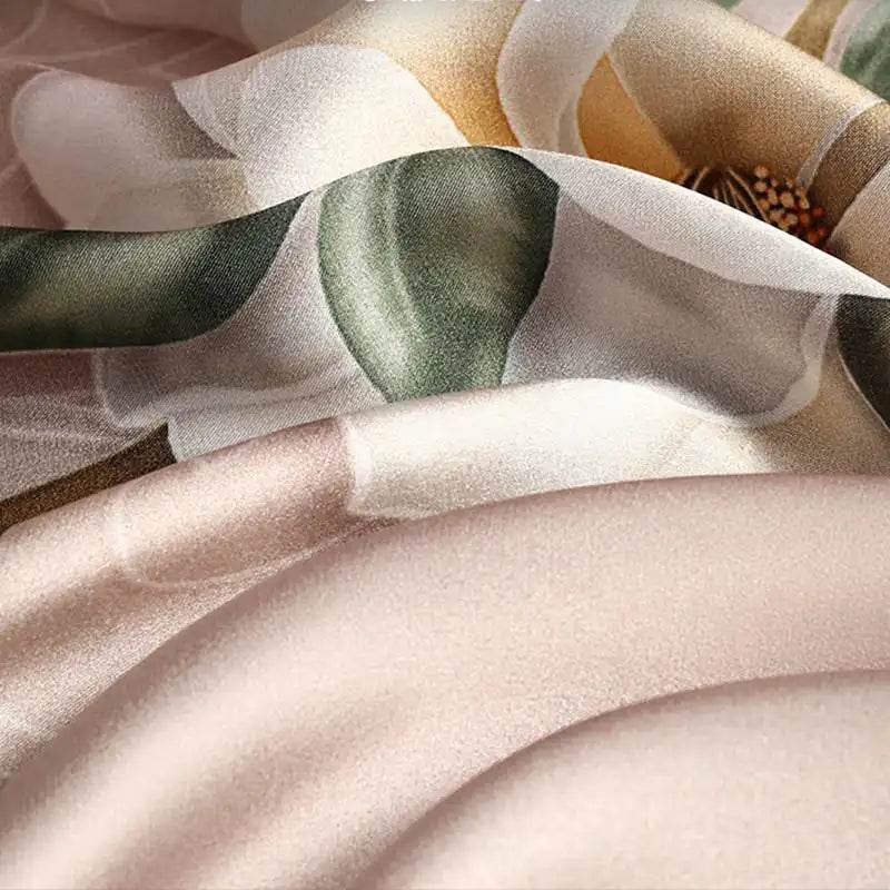 100% Mulberry Silk Shawl Scarf for Women Fall 90x90cm - Image 4