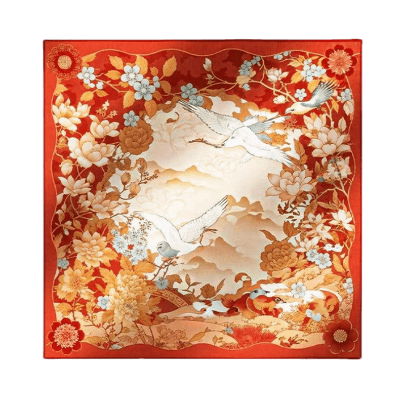 Mulberry Silk 14 Momme Square Scarf Luxury Accessory 63.5x63.5 cm